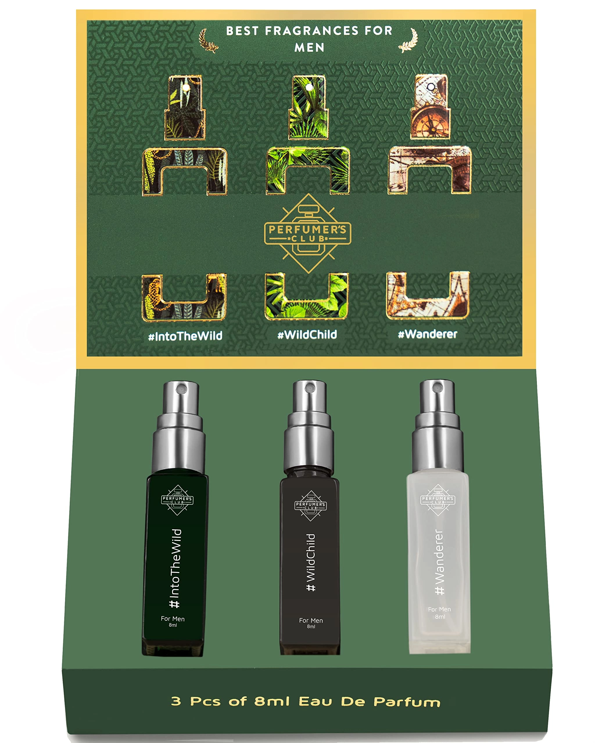 PERFUMERS CLUB (Refill) WildChild - Eau de Parfum 8ml + IntoTheWild - Eau de Parfum 8ml + Wanderer - Eau de Parfum 8ml