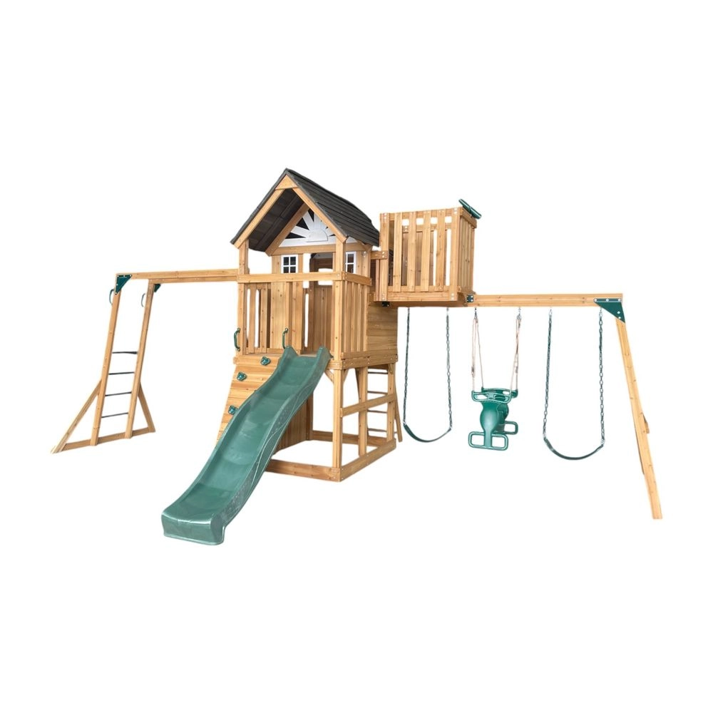 Dynamic Sports Arabian Leopard - 220cm wave slide 3-position swing beam