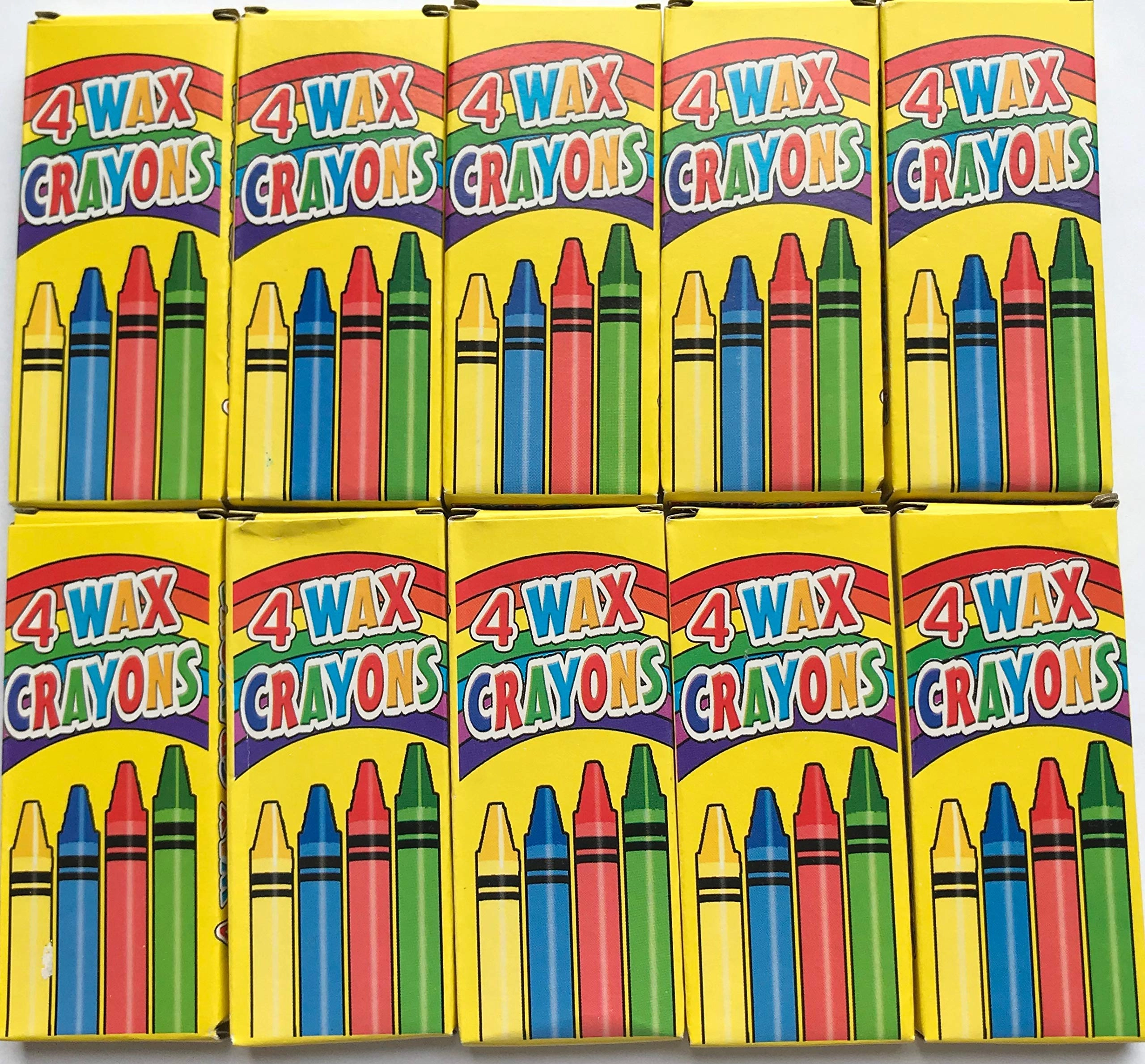 gumoch Wax Crayons - 10 Packs 4 Crayons