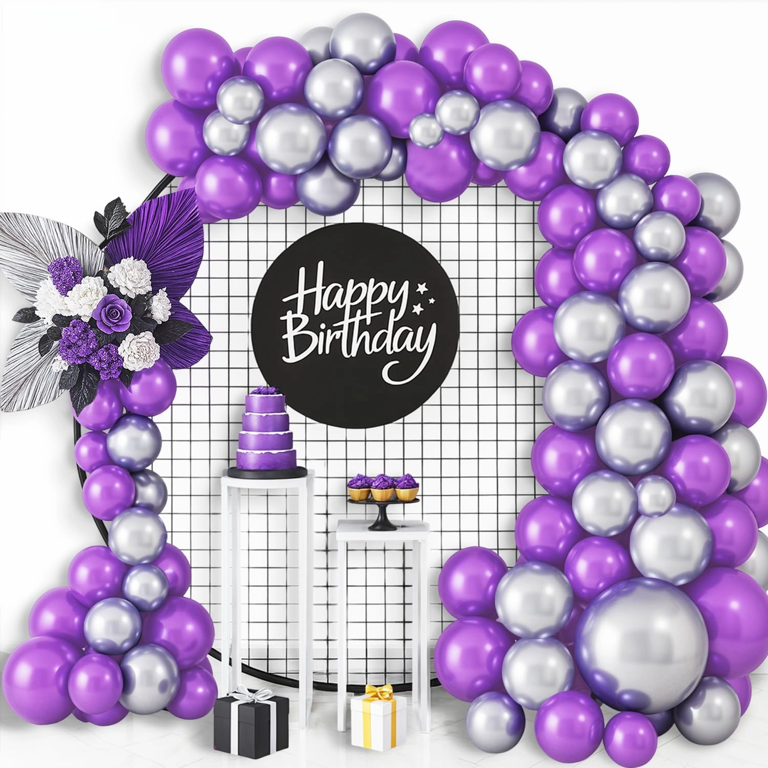 Happy Birthday Decoration Kit - 56Pcs Birthday