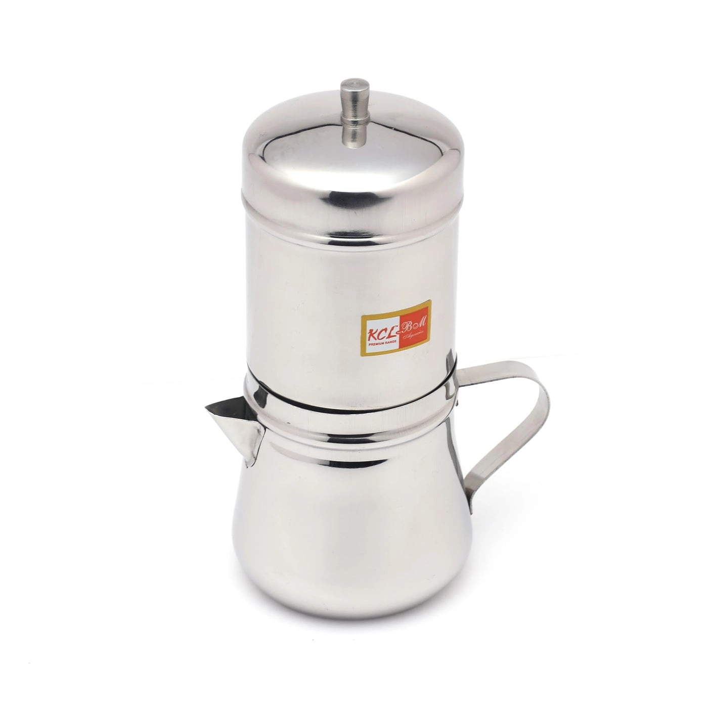 Stainless Steel Filter Coffee Maker - South Indian Style With Serving Pot