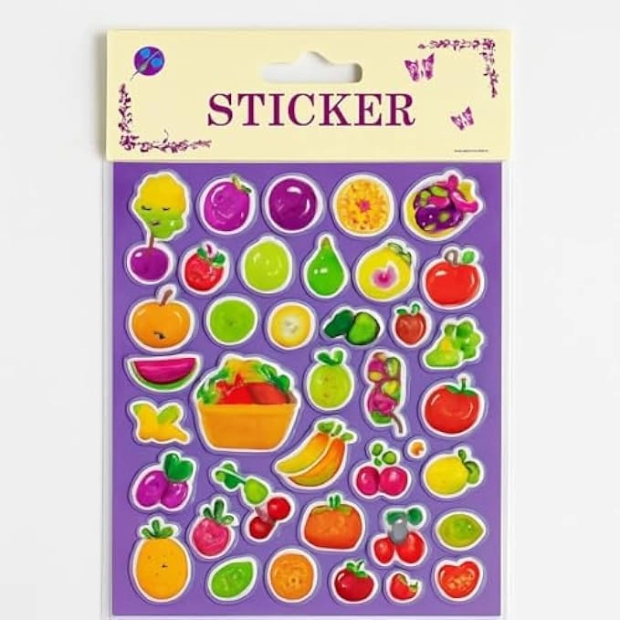 Fruit Sticker Book Waterproof Vinyl