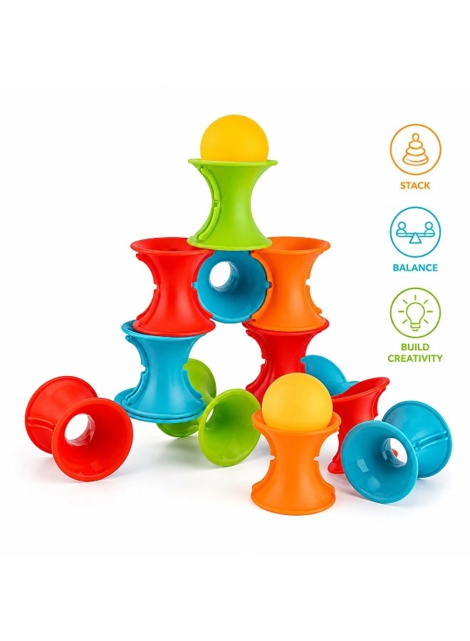 Stacking Cup Puzzle Set - 3 years+ 28 pieces