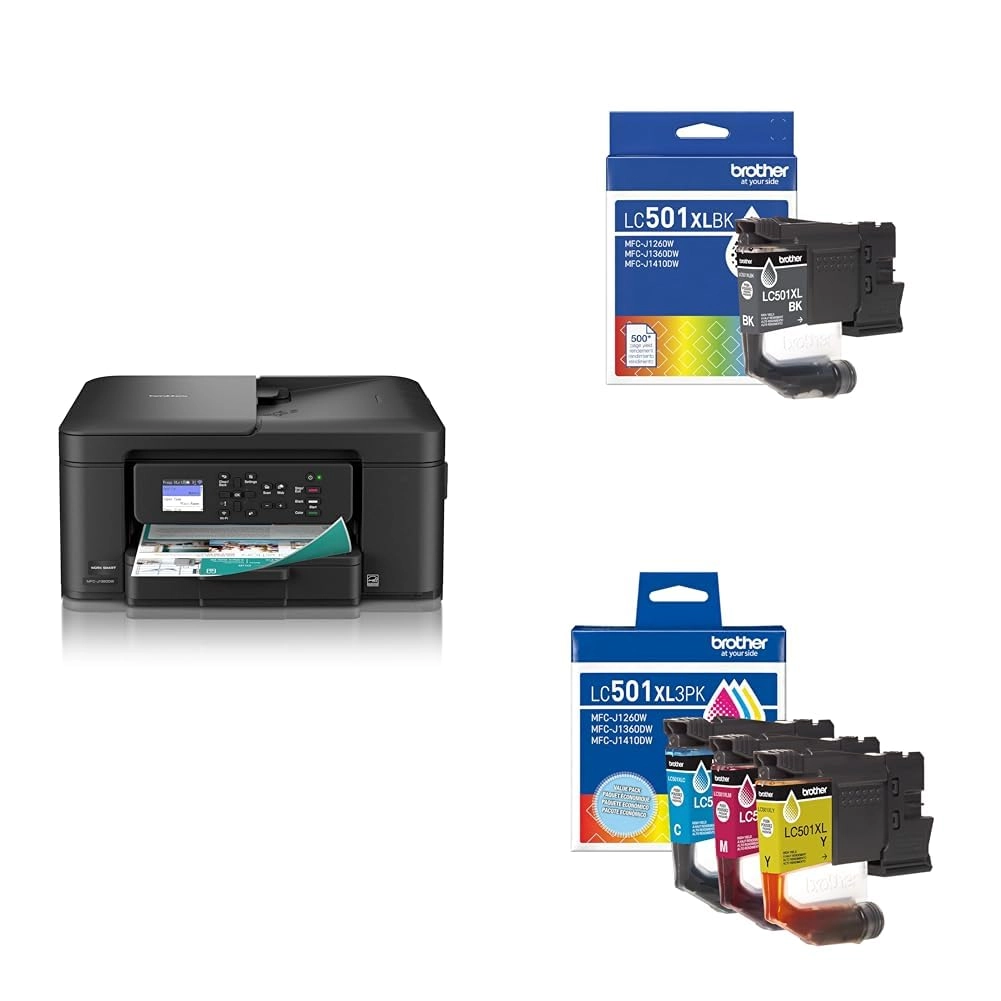 Brother Work Smart 1360 + LC501XLBK + LC501XL3PK