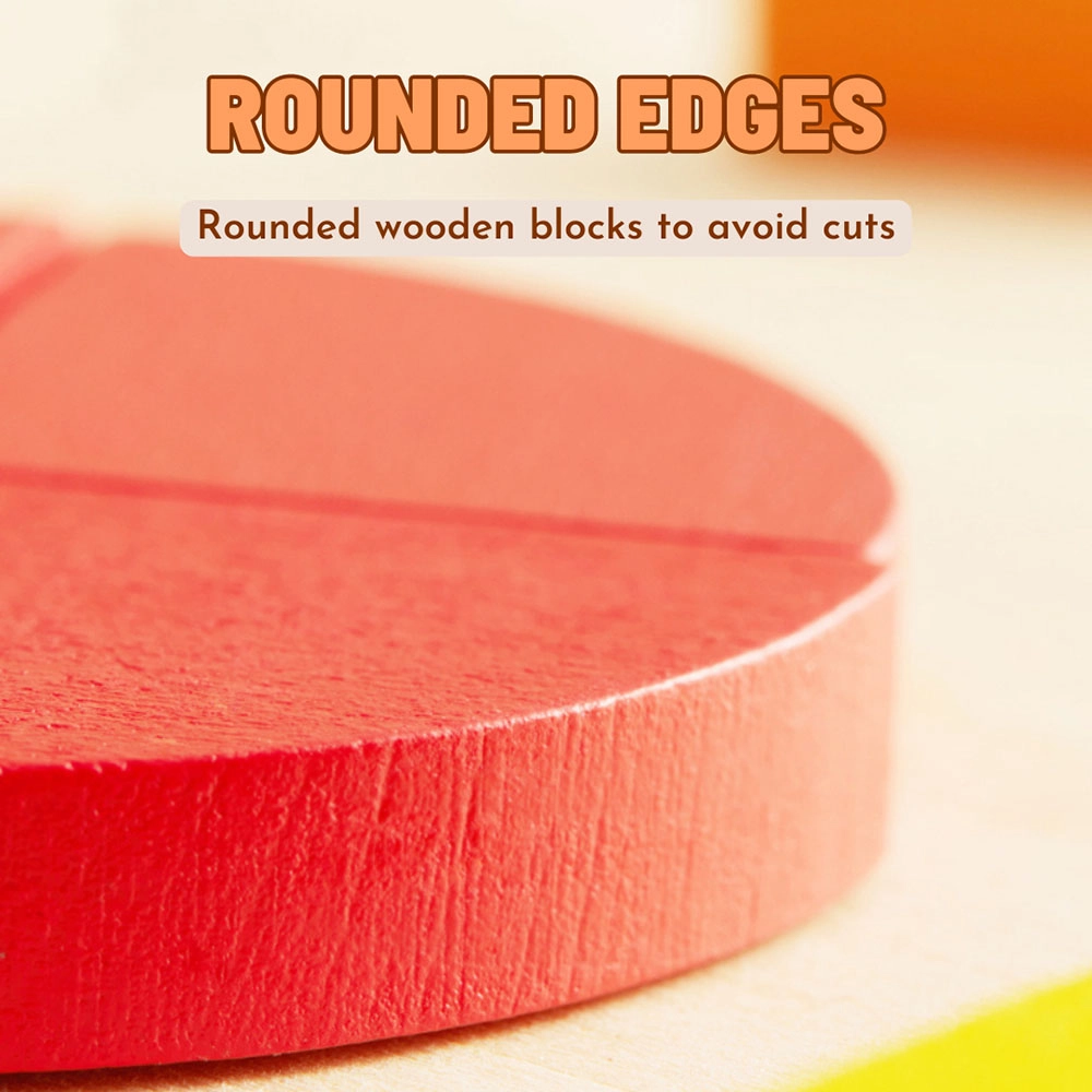 Magnetic Wooden Geometry Blocks - 250pcs