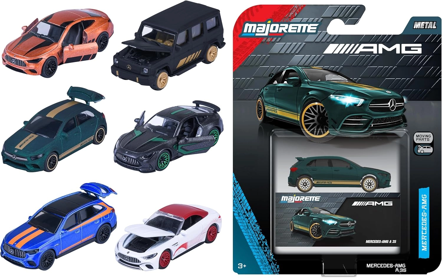 Mercedes AMG Deluxe Trailer - 1:64 6pcs