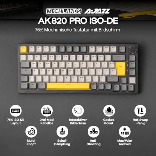 Ajazz AK820 Pro - Wired/Wireless