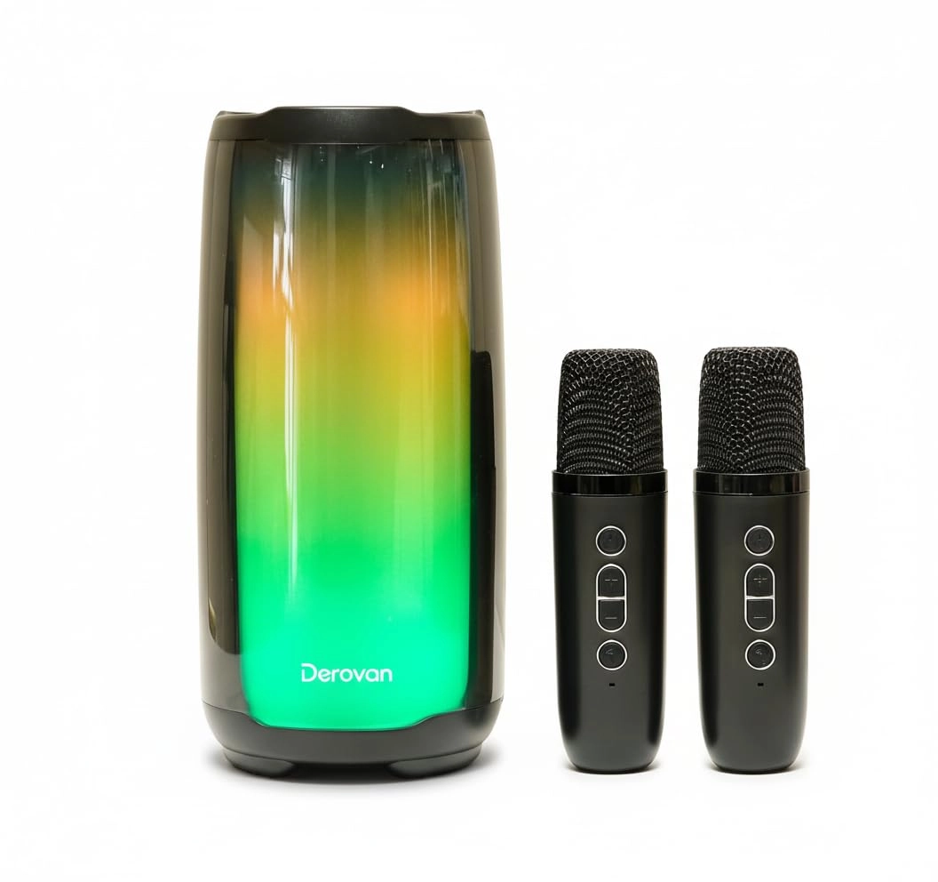 DEROVAN Portable Bluetooth Karaoke Speaker - Dual 40 W
