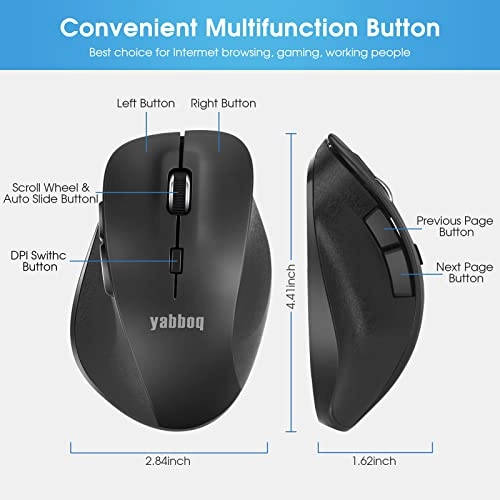 Ergonomic Optical Mouse - Wireless