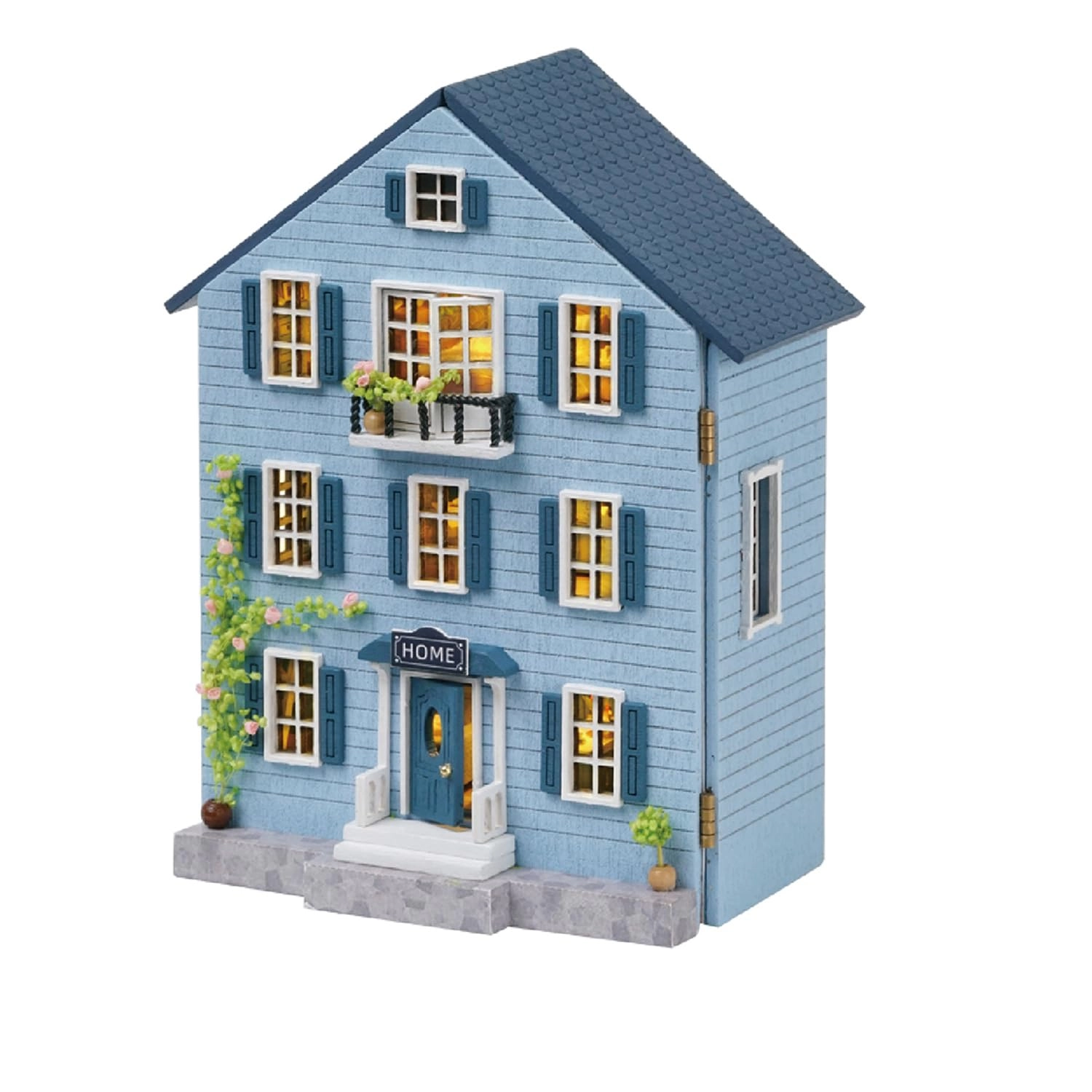 DIY Miniature Dollhouse Kit - Happy Manor 1:100
