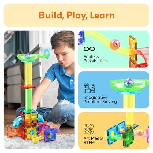 Marbles for Magnetic Block Tiles - 8pcs