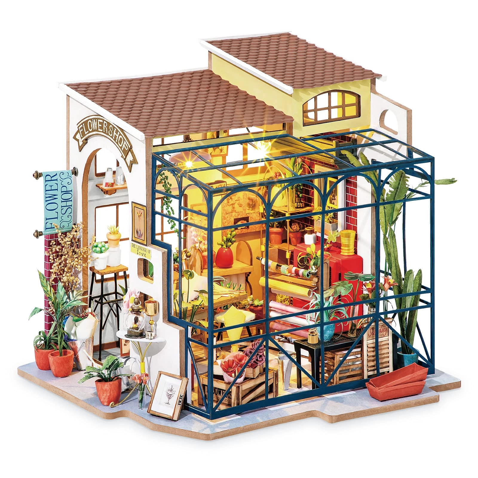 Rolife DIY Miniatures Dollhouse Kit - Emily's Florist 1/24