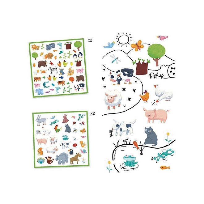 Animals Stickers - 160 Piece