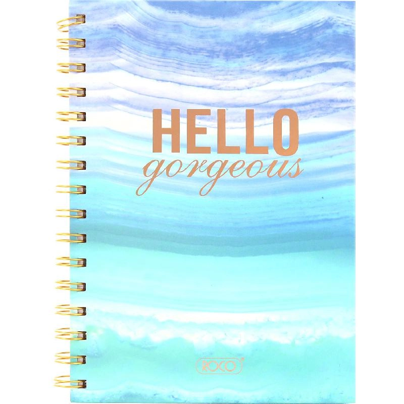 Notebook 19 X 26 cm Spiral - Grid 100 Sheets