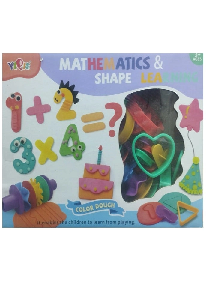 Mathematics and Shape Learning Color Dough Set - 3+