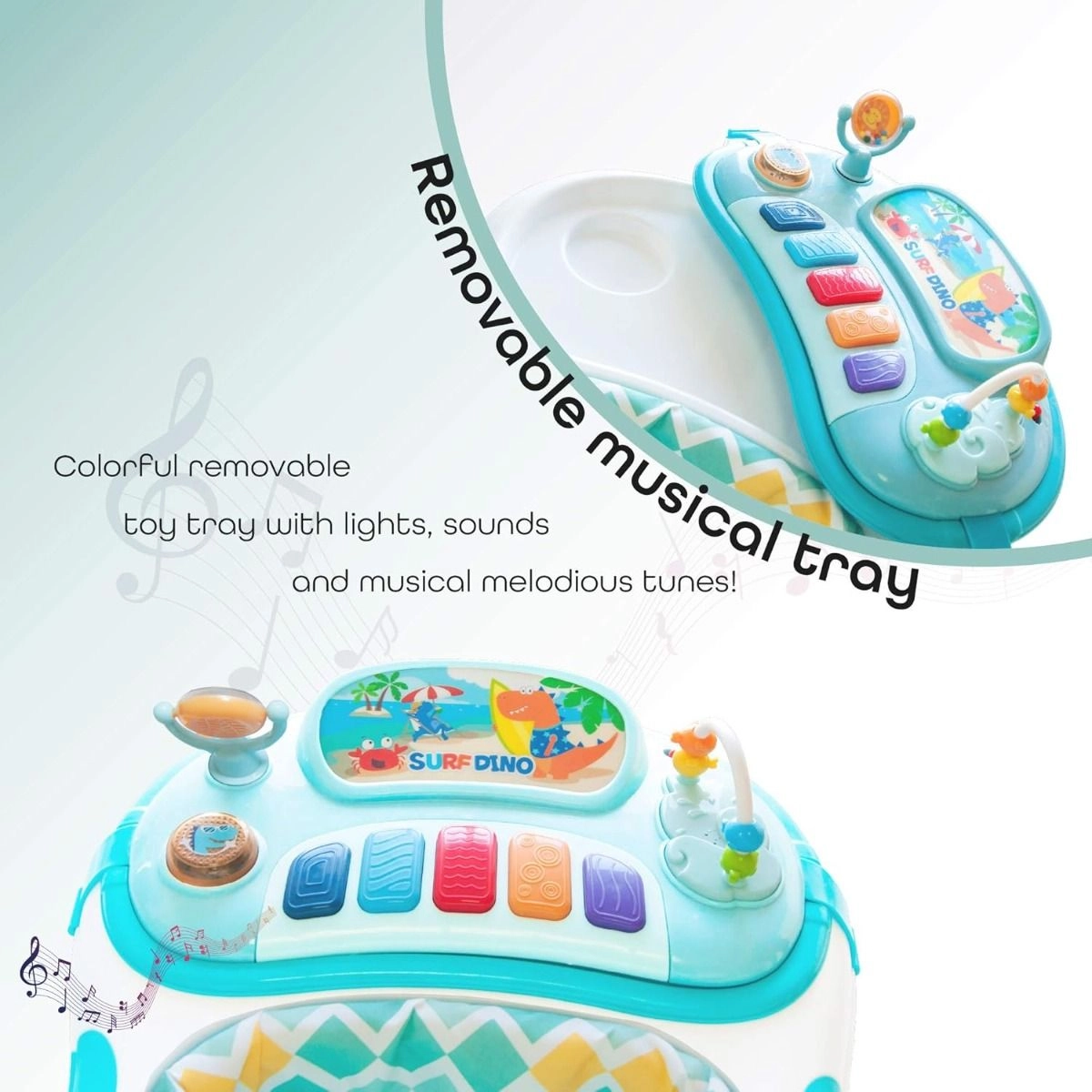 Baby Push Activity Walker - Blue 6 months & above