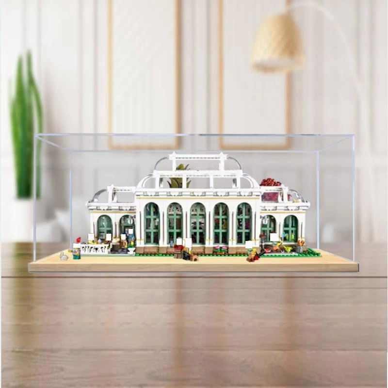 Lego City Display Case (21353) - Clear Acrylic Black Bottom 21.65x11.81x9.84in.
