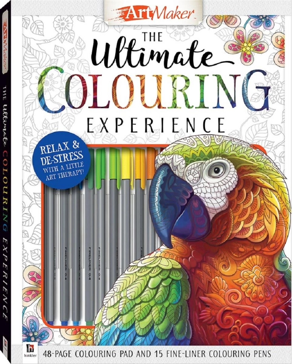Hinkler Art Maker Ultimate Colouring Kit - 15 fine-liner marker pens