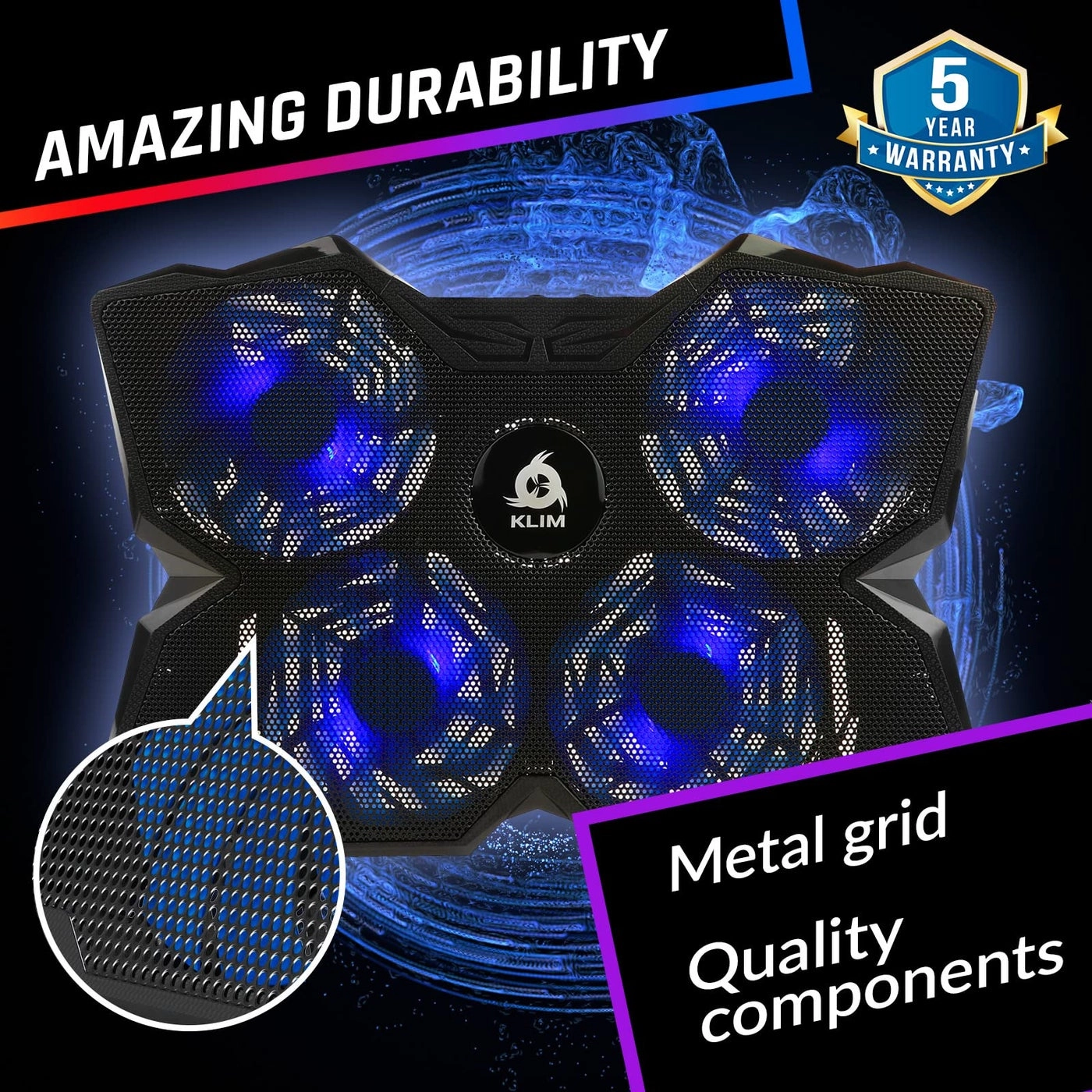 Wind Laptop Cooling Pad - 4 Cooling Fans