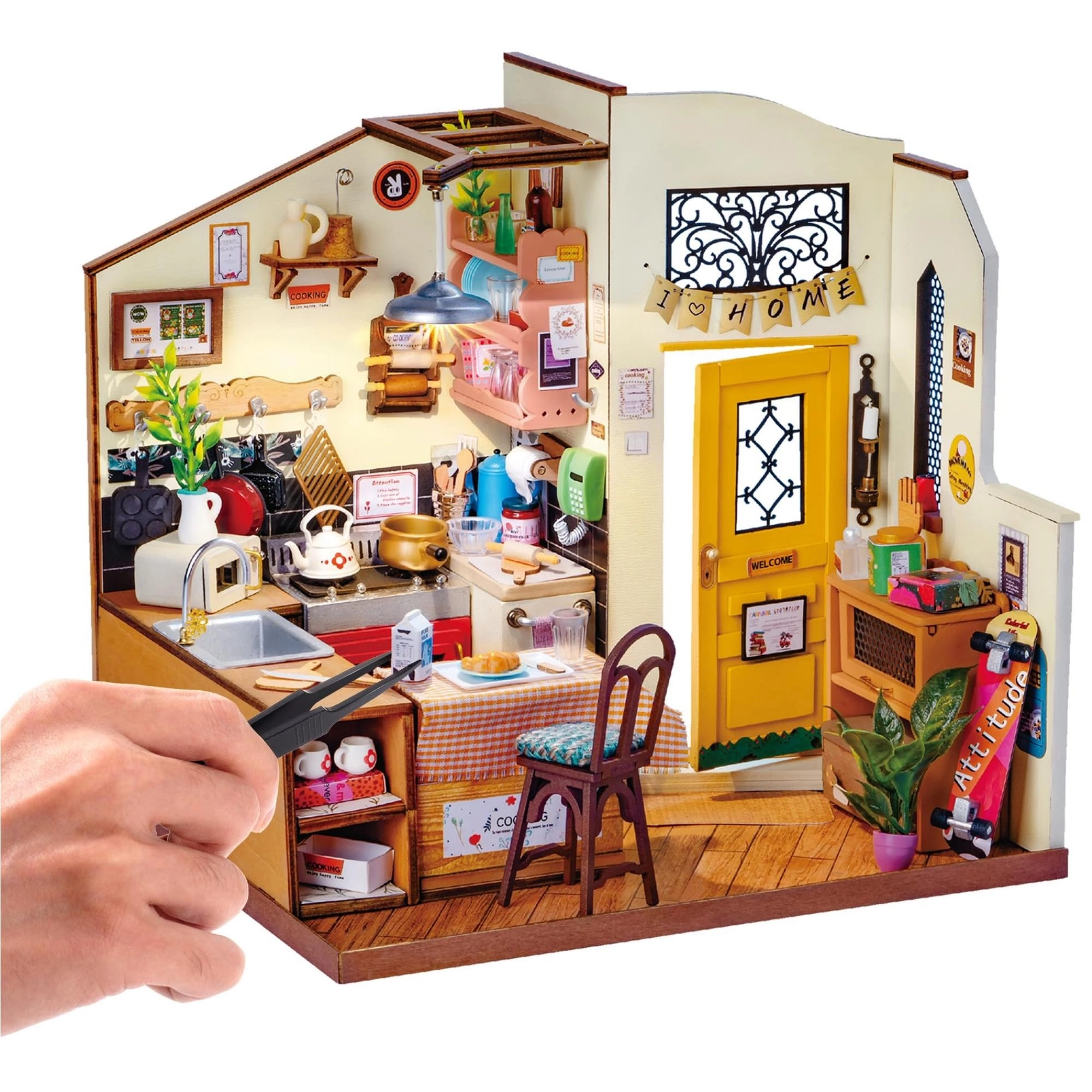 Miniature House Kit - Becka's Baking House LED Toplight