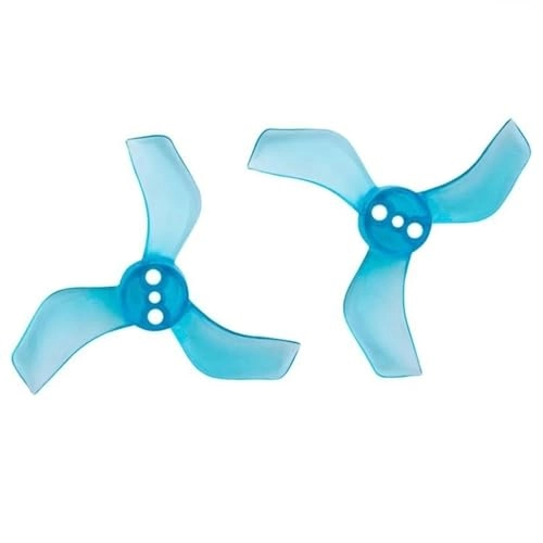 3-Blade Propellers - 4 Pairs 1.5 mm Clear Grey