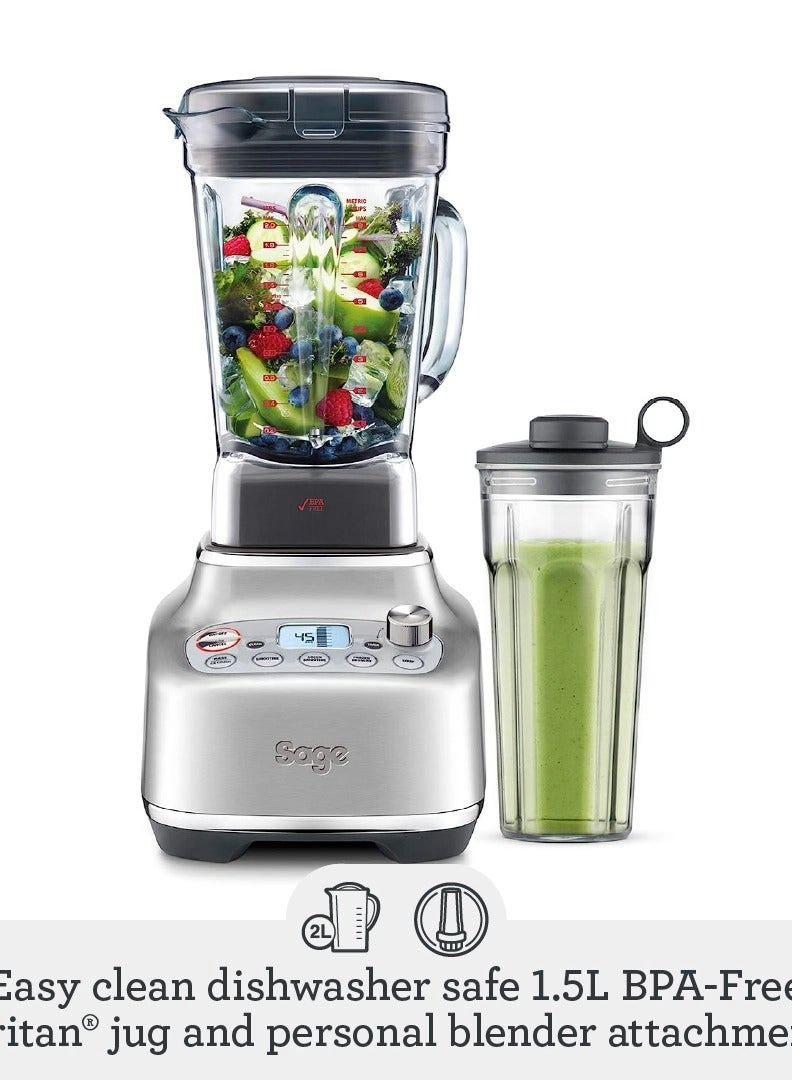 Super Q - 5 One Touch Programs 12 Speed Settings Personal Blender Attachment