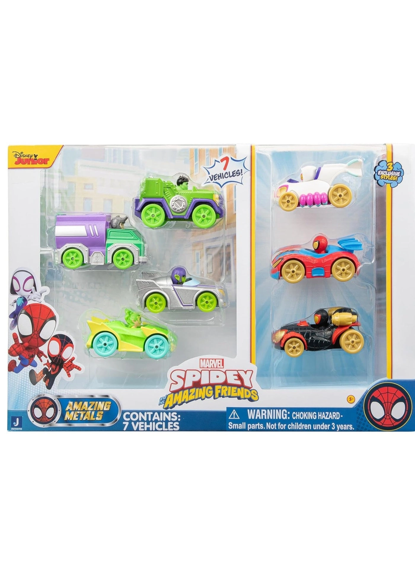 Spidey 'N' Friends Amazing Metals - Collectible Marvel Action Figures 7 pcs