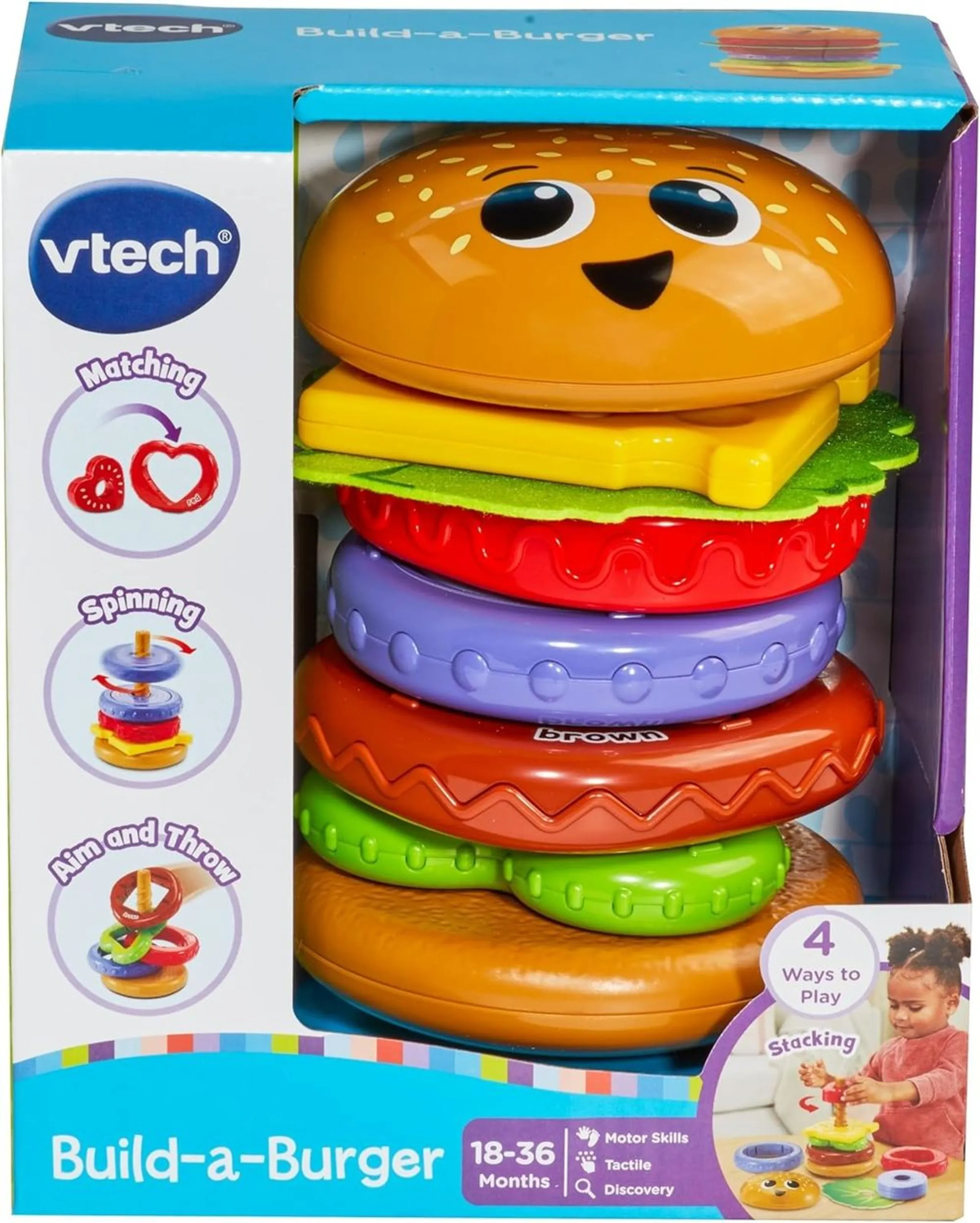 VTech Build-A-Burger - Suitable for 18 to 36 Months 6 pieces