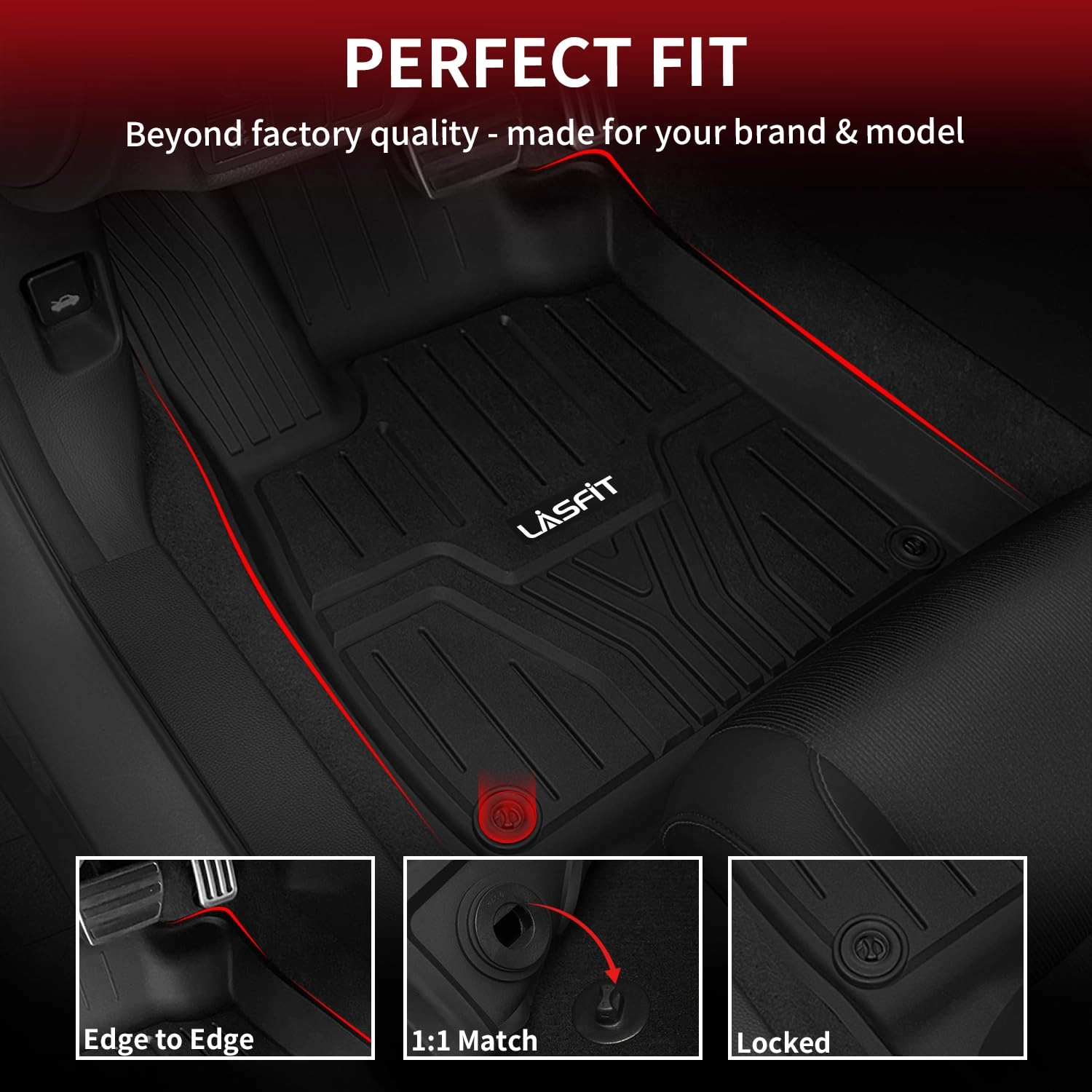 Floor Mats for Honda Pilot - 2023 2024 2025 2026 1st & 2nd & 3rd Row