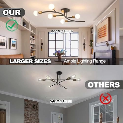 Ceiling Lamp - E27 6 Lights
