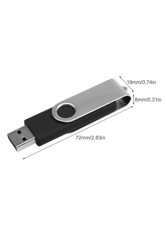 2-In-1 USB 2.0 Flash Drive - 16 GB