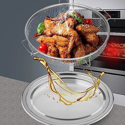 Air Fryer Basket - Stainless Steel 2 Pieces