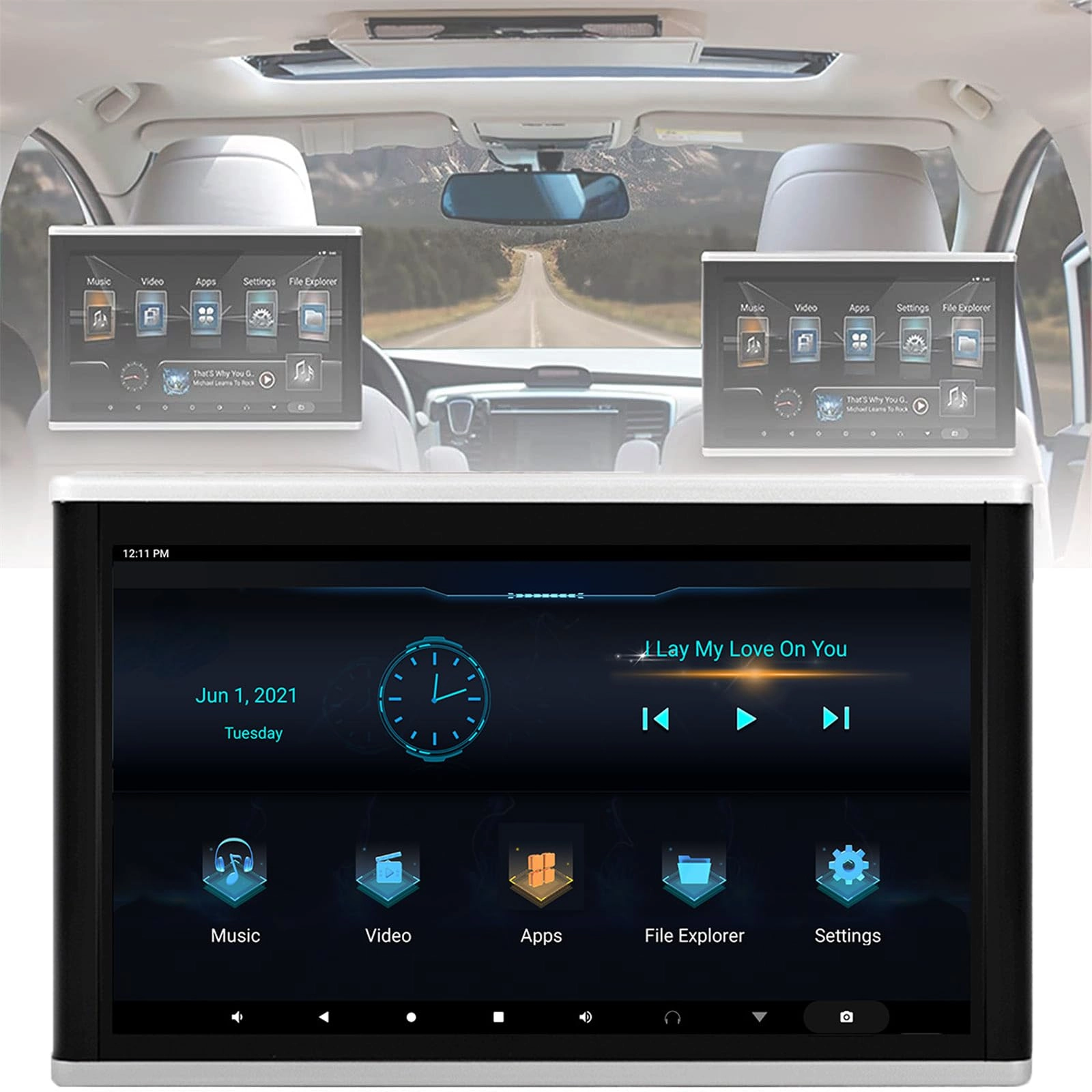 MiBoce Car Headrest Video Player - 10.1in