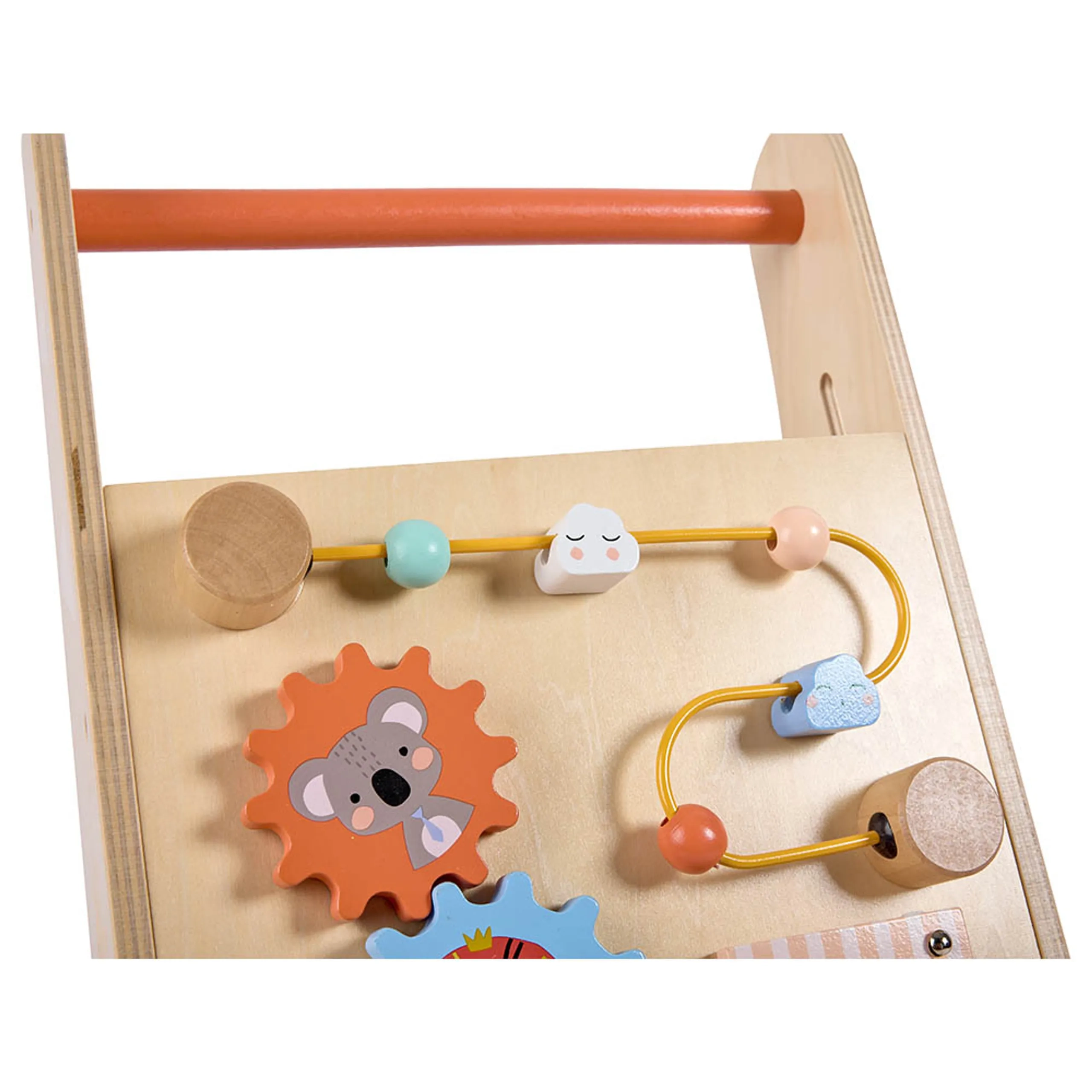 Safari Wooden Baby Activity Walker - 6 activities xylophone