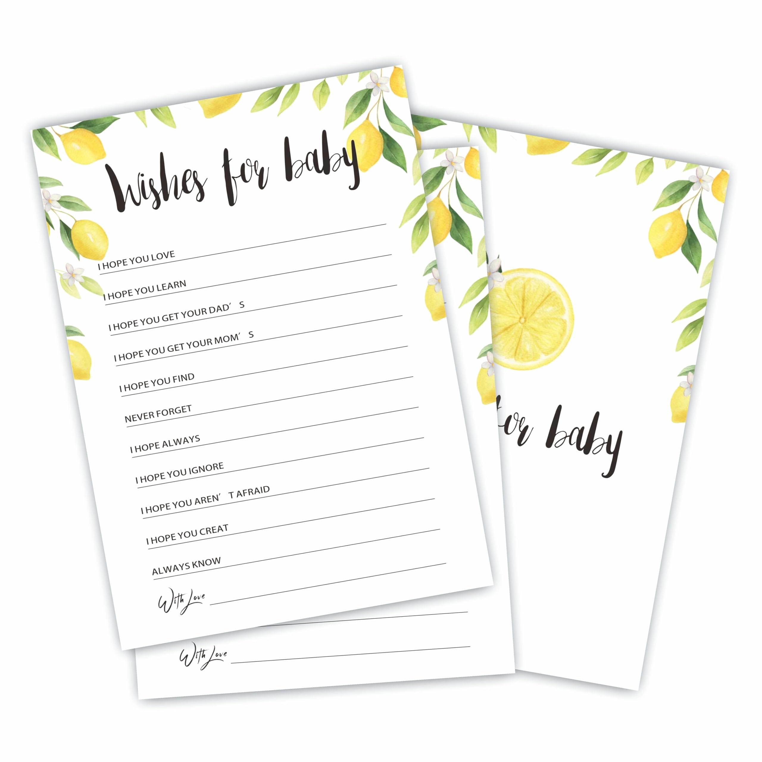 YKYENR Baby Shower Game Cards - 30