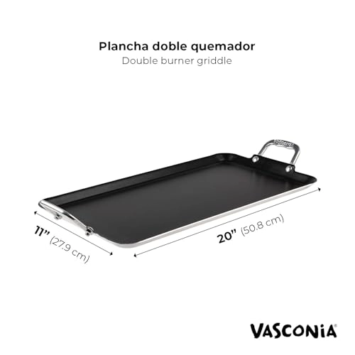 Double Burner Griddle - 2 zone(s) 20″ x 11″