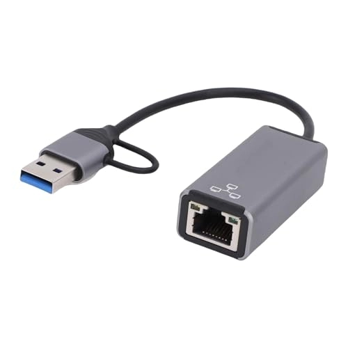 USB C USB A Ethernet Adapter - USB C + USB A