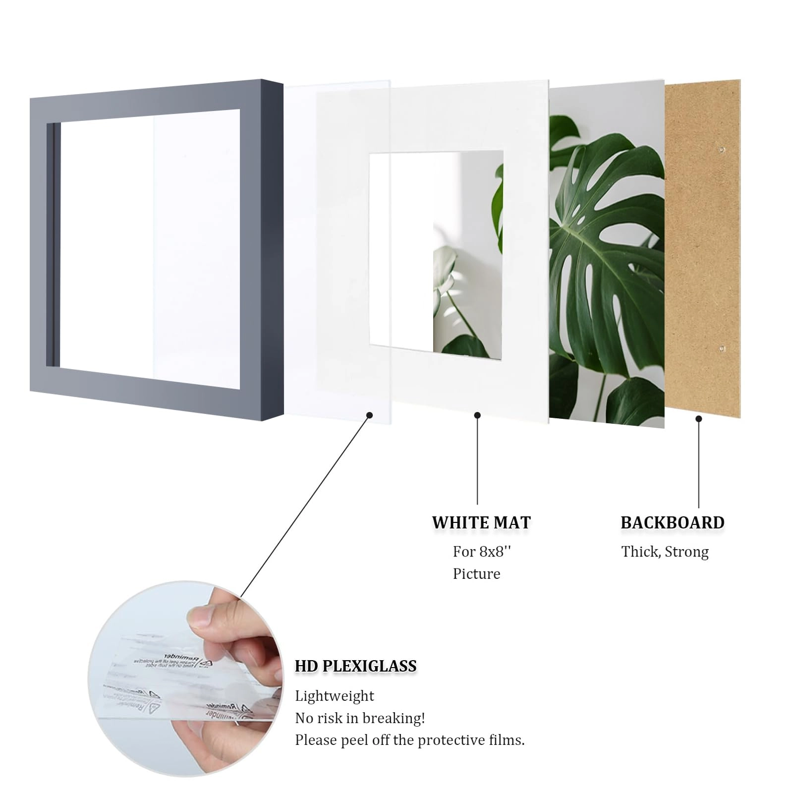 11x11 Picture Frames - 4 Count
