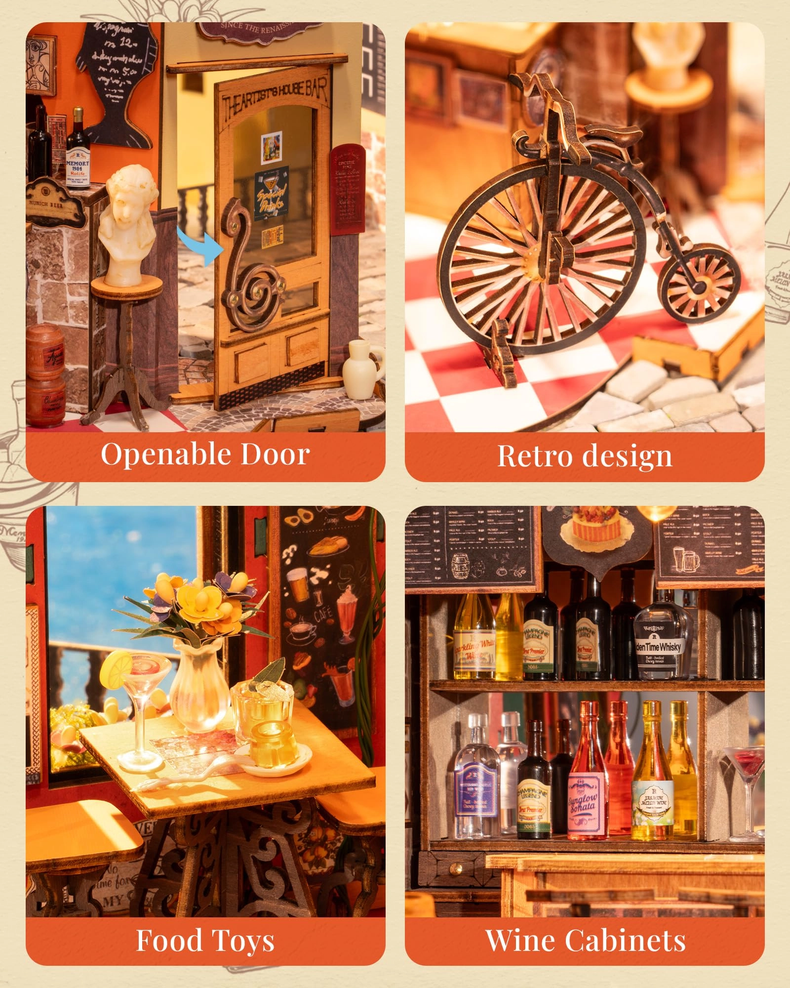 Cheers Bar - DIY Miniature House Wood