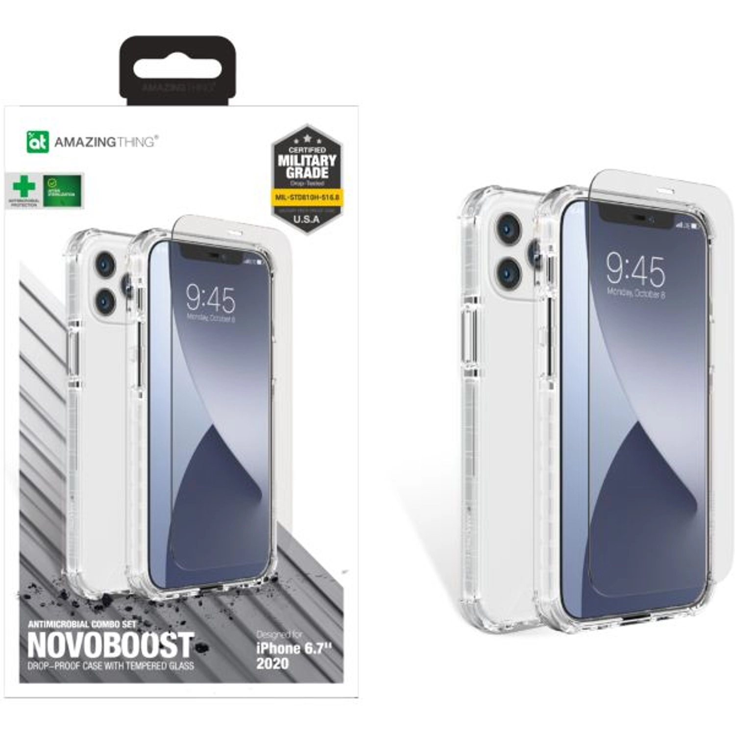AMAZINGthing Novoboost Back Case for Apple iPhone 12 Pro Max - TPU Clear