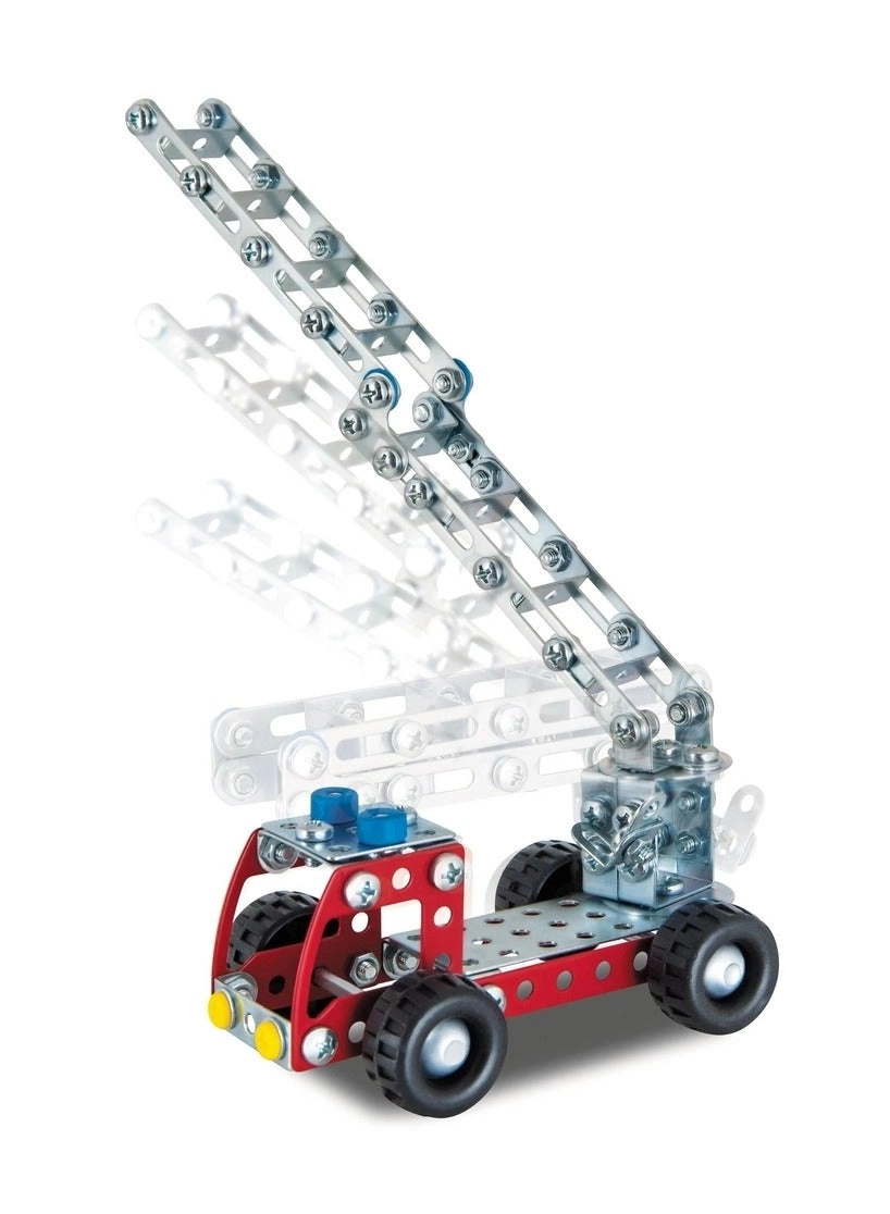 Fire Truck Metal Building Kit - 180 pcs for ages 8+