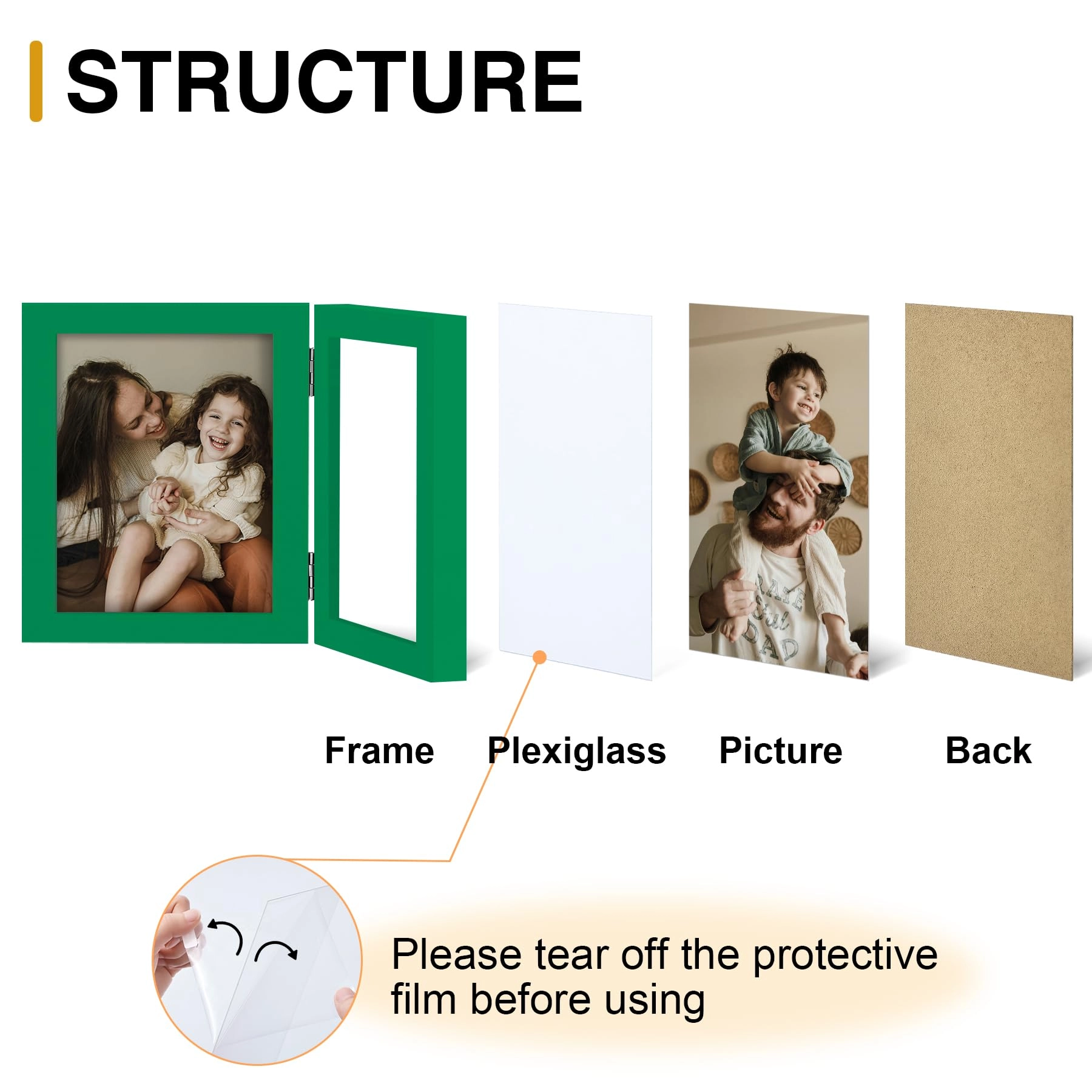 Double Picture Frame - 4x4 2.0 Count