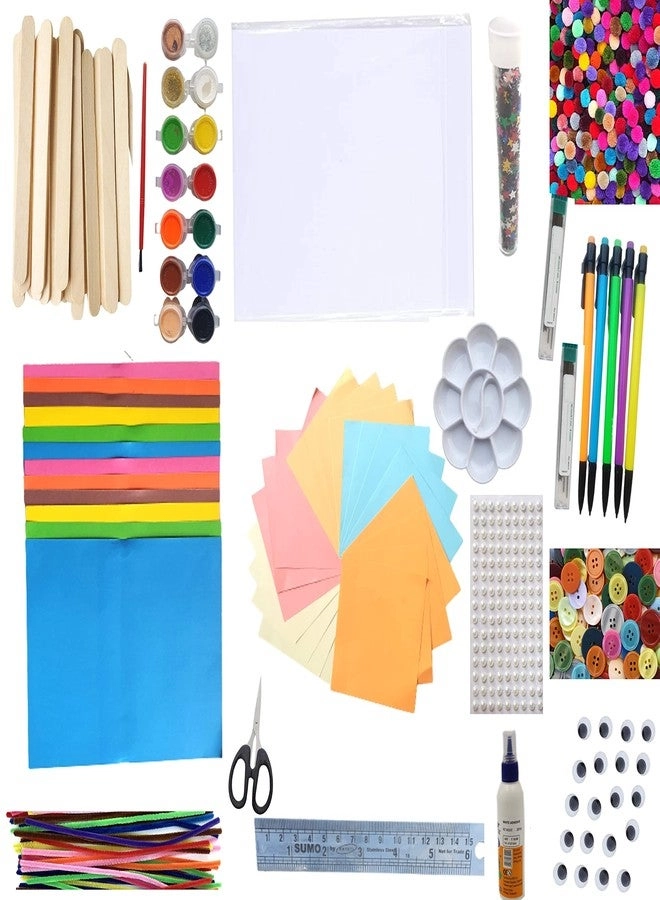 DIY Art Craft Kit - Pompoms Pipe Cleaners