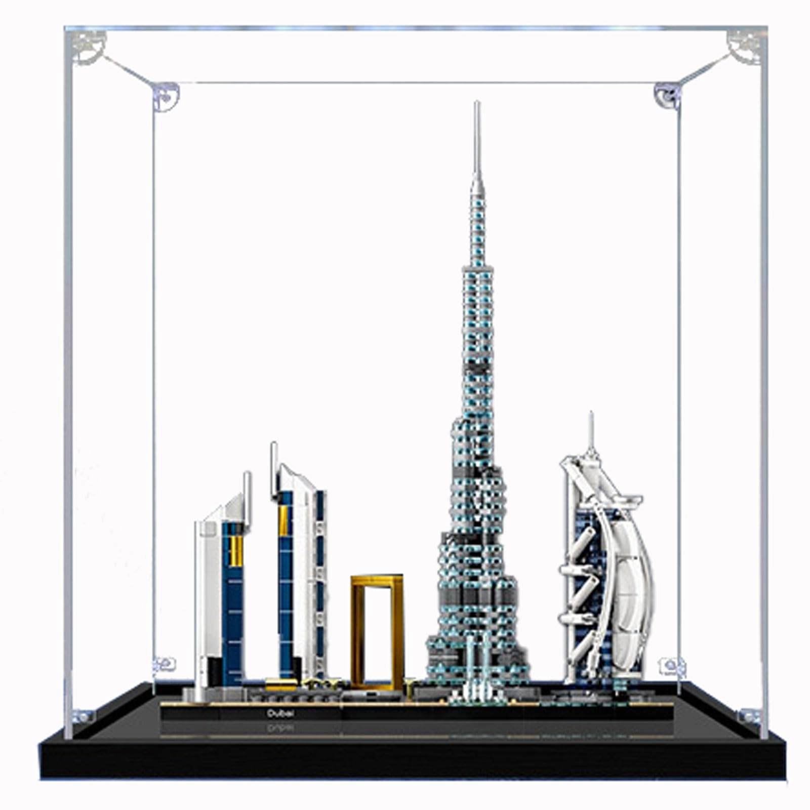 Acrylic Display Case for LEGO Architecture Collection 21052 - 3mm thickness
