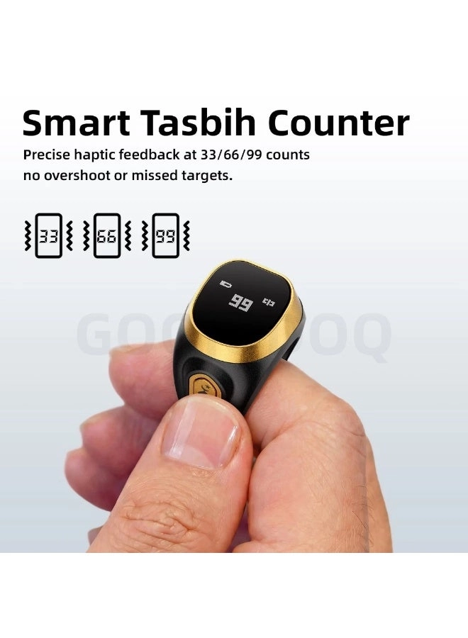 Smart Tasbih Tally Counter Ring