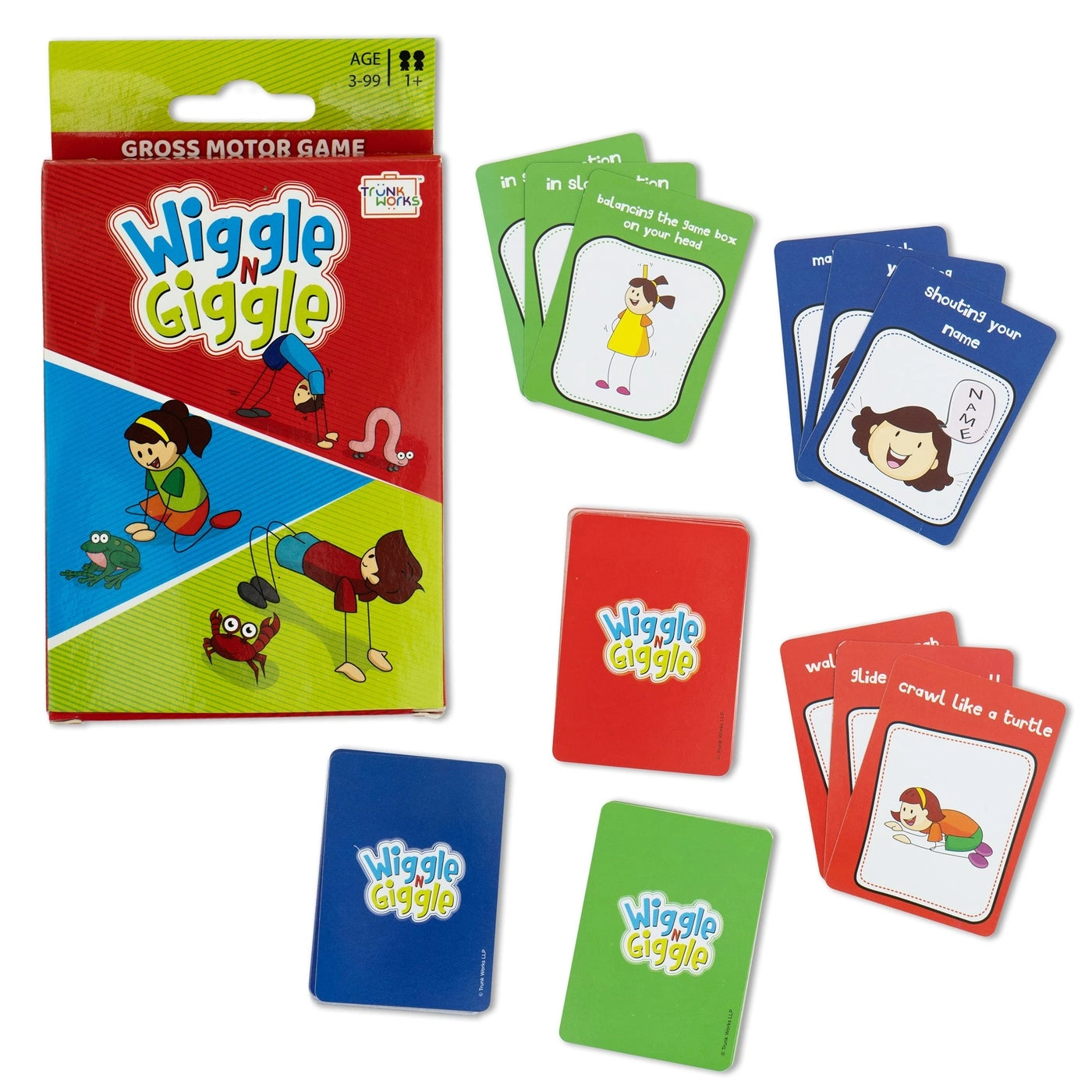 Wiggle N Giggle Travel Card Game - Ages 3 4 5 6 +