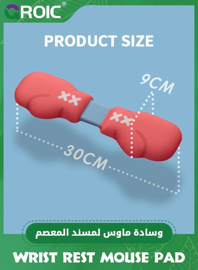 Mouse Pad - Red + Keyboard Wrist Rest