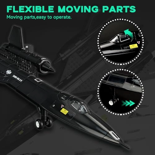 SR-71 Reconnaissance Blackbird - 1:74 Building Set