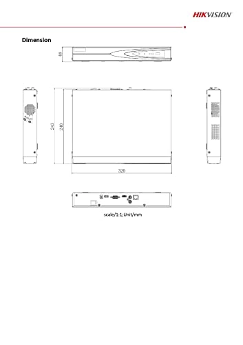 DS-7608NI-Q1 - 1 SATA 8 TB