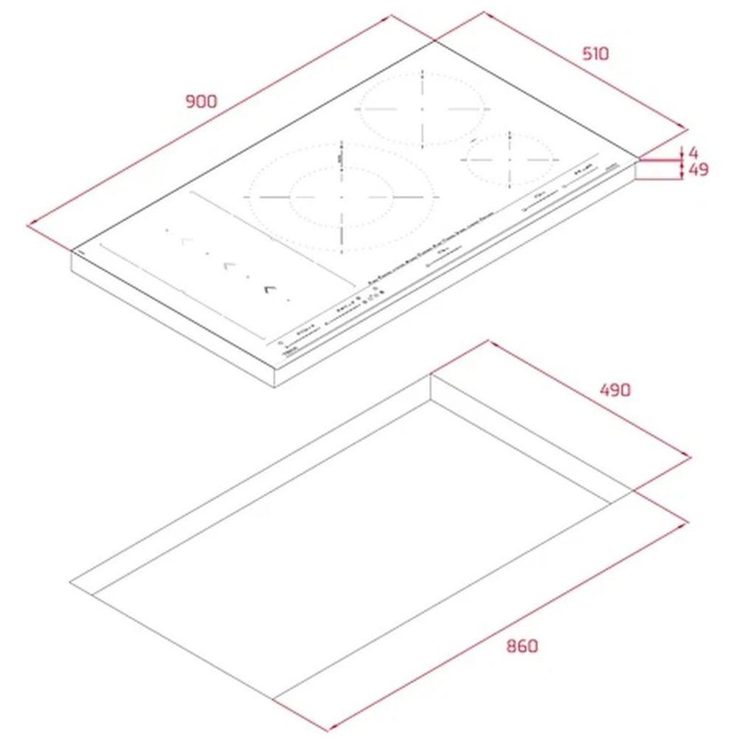 Infinity G1 IBF 95-G1 MST BM Induction hob
